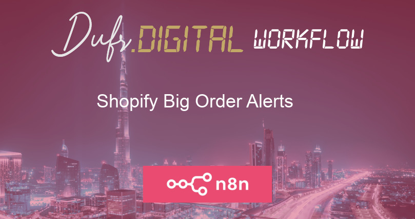Shopify Big Order Alerts