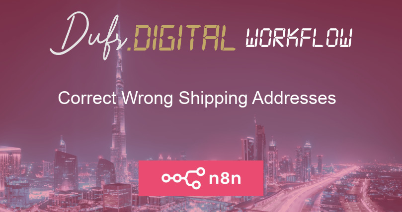Correct Wrong Shipping Addresses
