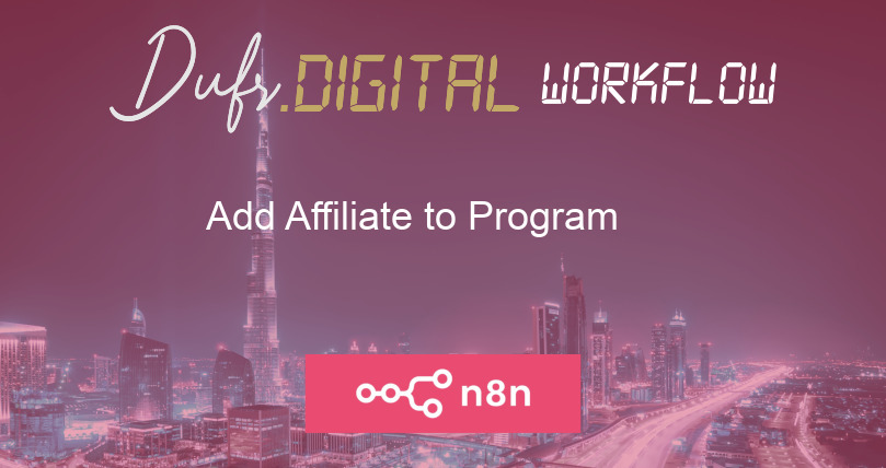 Add Affiliate to Program
